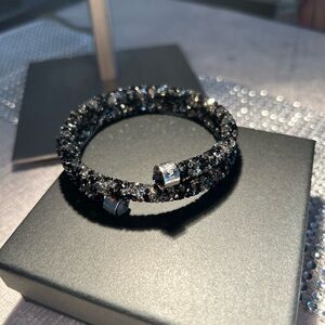 Swarovski Black and Silver Crystal Bracelet